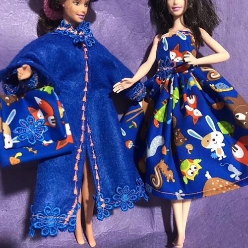 Barbie handmade felt coats - handmade,