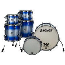 Sonor SQ2 Vintage Maple Shell Set Blue Silver Sparkle Burst - set caldaia batteria