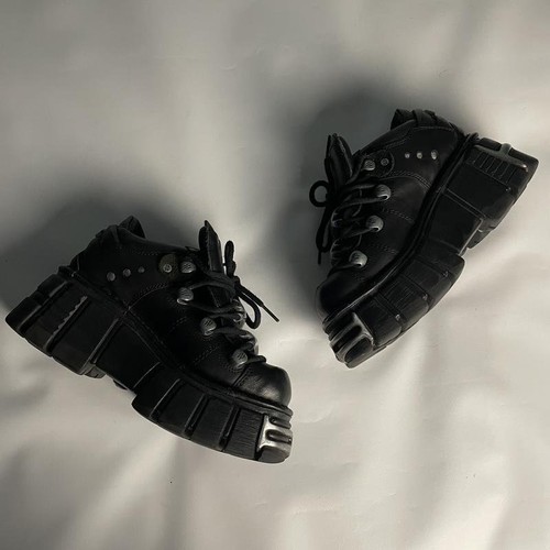 Stivali donna rock nuovi pelle