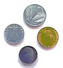 5 10 20 100 Lire Italia