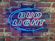 Insegna al neon birra logo Bud