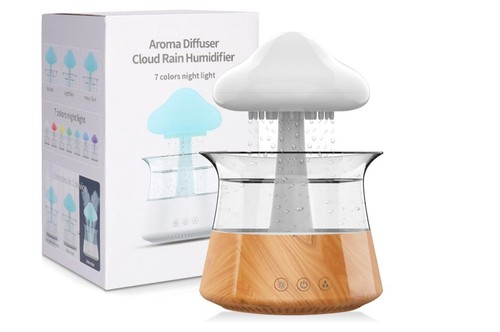 Umidificatore fungo con luci - con,