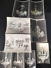 VINTAGE LOTTO STOCK  NOVE FOTOGRAFIE LAMPADE  - LAMPADARI DA CATALOGO  ANNI 50