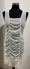 Sottoveste Miniabito Lingerie Tulle Drappeggiato Bianco Intimissimi taglia L
