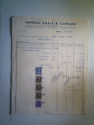 Fattura impresa guala - fattura, &