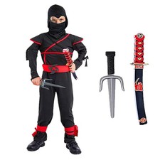 Costume Ninja Rosso Bambino