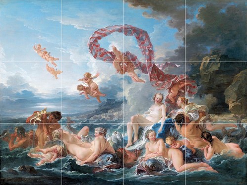 Pannello ceramica mosaico - , di