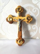 Crocefisso antico in legno di ulivo di Jerusalem 