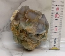 Minerale fluorite con barite - con,