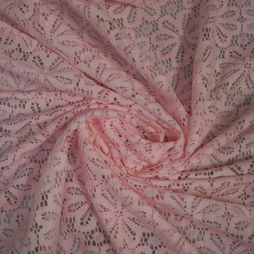 Tessuto pizzo rosa
