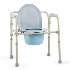 VONOYA Comoda WC Portatile Sedia Comoda WC Pieghevole Leggero 4 in 1 (k2r)