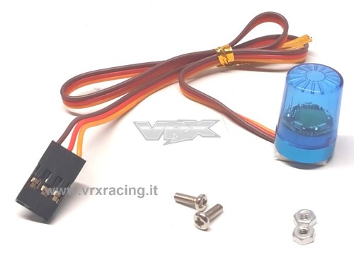 Lampeggiante led blu - blu, effetto