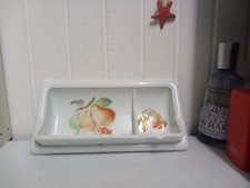 Antico Portasapone Porta Spugne Da Incasso In Ceramica Ecas Sirena Made In Italy