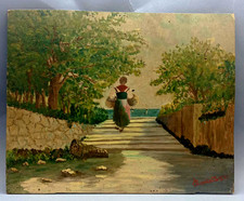 TAVOLETTA IN LEGNO CON DIPINTO