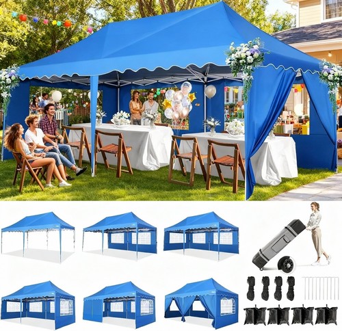 Gazebo pieghevole 3x6m - gazebo,