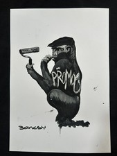banksy drawing and painting on