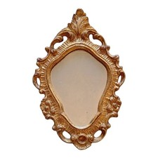 *HH* Specchio Legno Dorato Stile Antico Barocco Liberty Vittoriano Specchiera