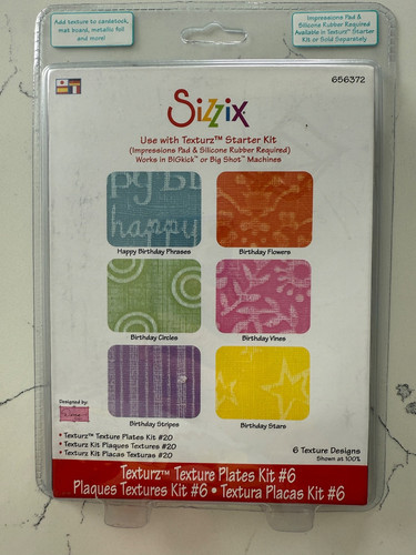 Kit piatti texture sizzix - texture, #20