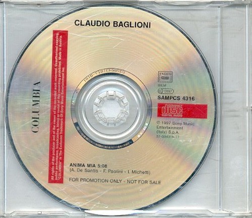 Claudio baglioni anima mia - claudio,