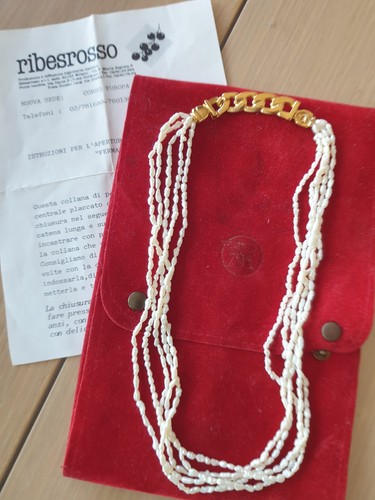 Collana vintage perla fiume - collana, di