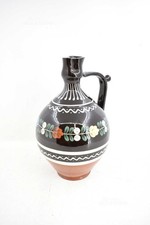 Anfora In Terracotta Marrone Smaltata Made In Slovakia H 34 Cm