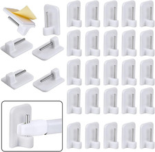 Ganci Adesivi per Tende Finestre 40 Pezzi Autoadesiva Ganci Tendine Gancetti Pla
