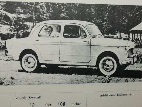 Fiat 1100 1960 foglio - foglio, di