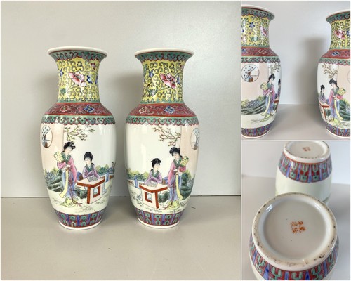 Coppia vaso porcellana cinese - porcellana,