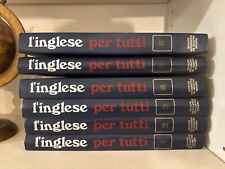L'INGLESE PER TUTTI 6 volumi + Vocabolari + Cassette d’epoca STOCK LIBRO VINTAGE