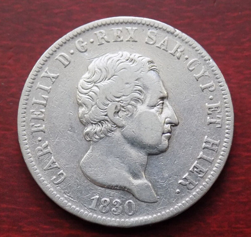 Lire 1830 zecca genova - lire,