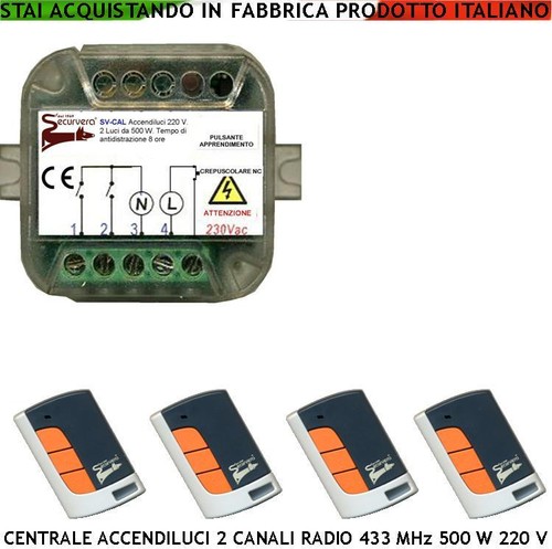 Accendi luci temporizzate - accendi,