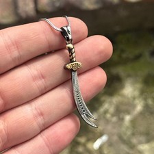 Collana Uomo Argento Spada