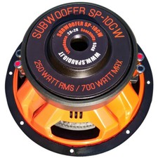 1 SP AUDIO SP-10CW subwoofer 25,00 cm 10" diametro doppia bobina dvc 2+2 ohm car