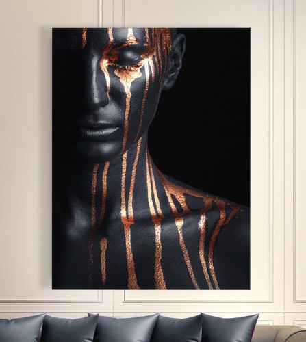 Bronzo astratto immagine tela - bronzo,