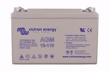 Batteria a scarica lenta camper barca AGM Victron 12v 110ah BAT412101084