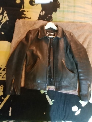 Schott giacca pelle nera - ,