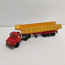 majorette, camion scania p140 con cassone. SCALA 1/60 DIE CAST MODELLINO VINTAGE