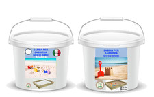 Sabbia gioco bimbi depurata LAVATA ESSICCATA GRIGIA O BIANCA CARAIBI IN VASO