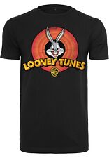 MERCHCODE Maglia Maglietta T-shirt uomo con logo Looney Tunes Bugs Bunny Black