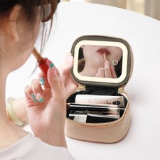 Borsa Trucco Con Specchio LED