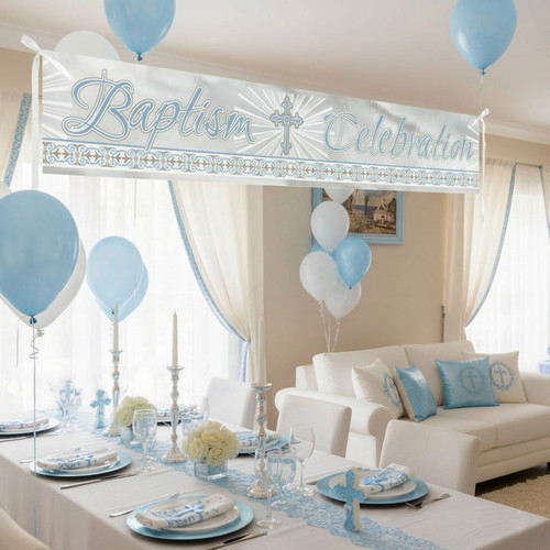 Striscione piedi blu lamina - 12,