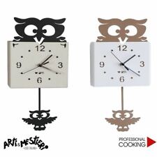 Arti e Mestieri Love orologio da parete gufo con pendolo cm. 40 x 15
