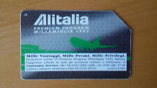 Scheda Telefonica ALITALIA PREMIUM PROGRAM MILLE MIGLIA 1993  SIP lire 5.000