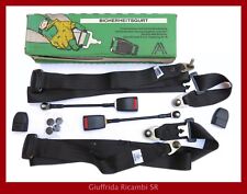 2x Cinture di Sicurezza Universali Statiche a 3 Punti Omologate per Auto D Epoca