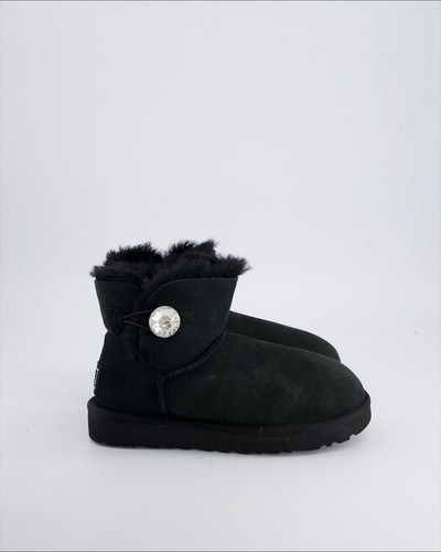 Stivaletto ugg camoscio nero - stivaletto,