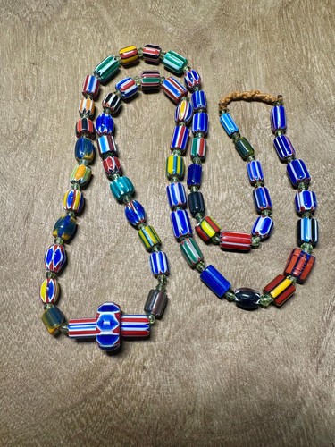 Collana perle vetro - collana, in