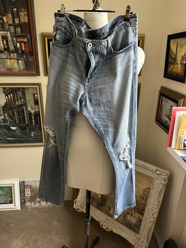 Jeans donna blu - , distrutto