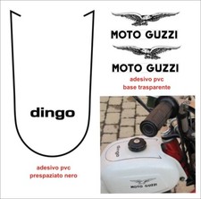 Adesivi Moto Guzzi Dingo 50 3 marce decals emblemi pvc serbatoio restauro moto