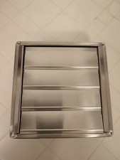 Griglia ventilazione acciaio 190x190 per tubo DN 100mm