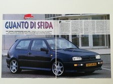 Clipping Ritaglio Articolo TOP TUNING VOLKSWAGEN GOLF GTD Guanto di Sfida